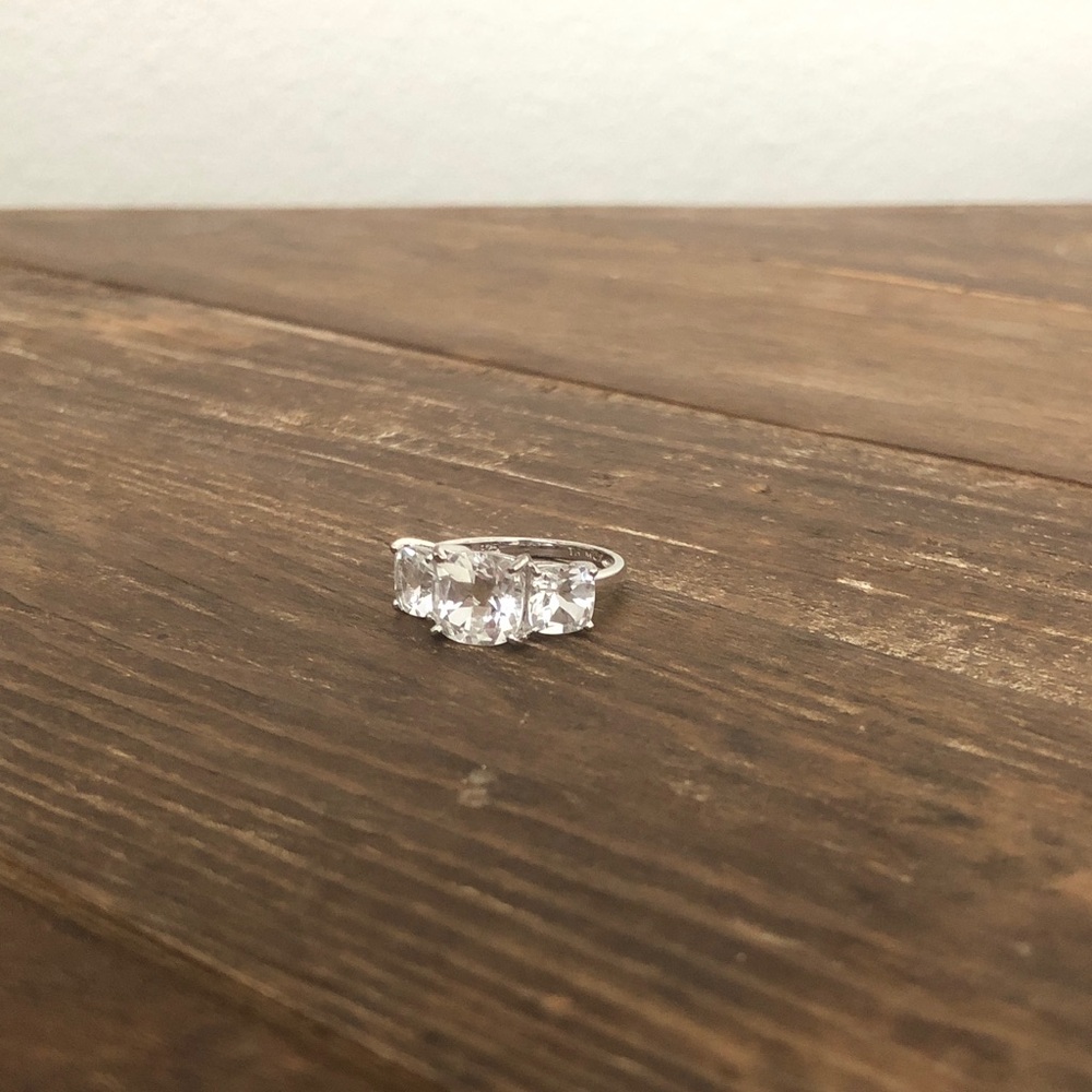 Ross-Simons White Topaz and Silver Ring